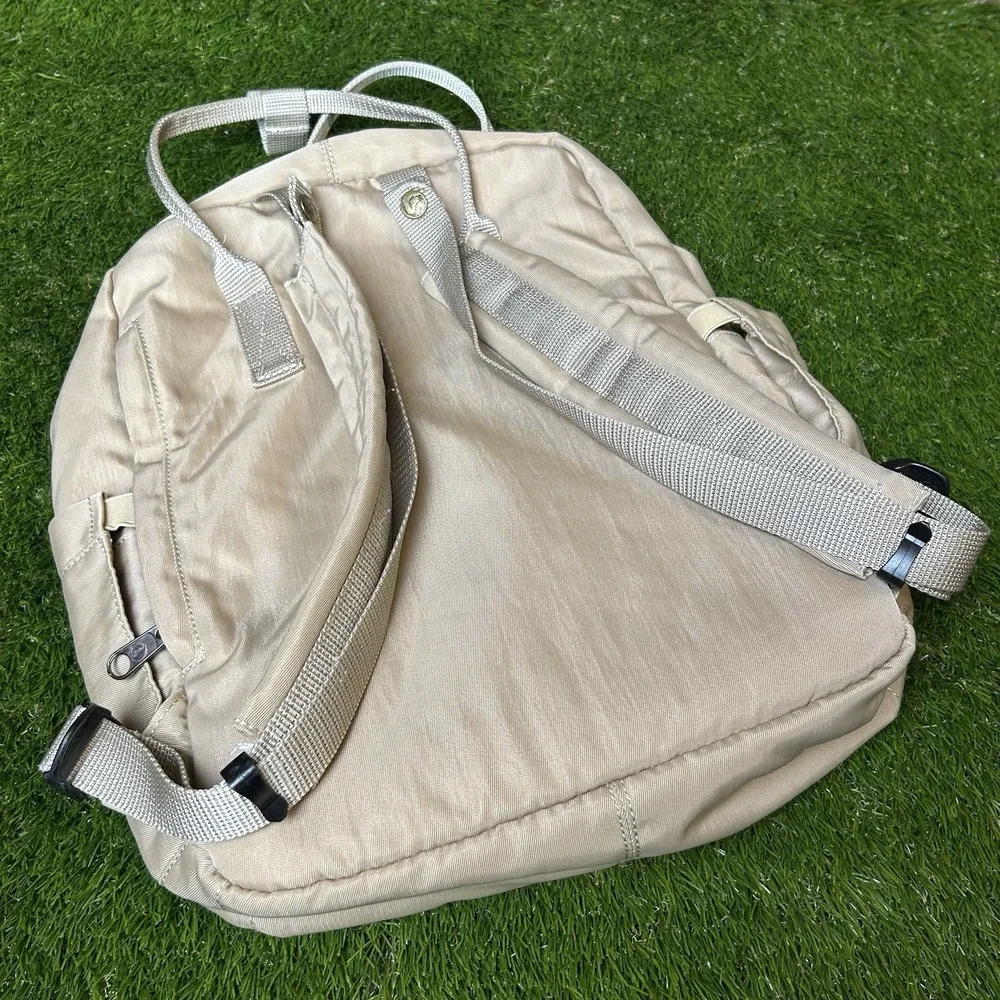 Kalidi Fancy Forest Backpack Tan Beige School Travel‎ Bag Square Bookbag